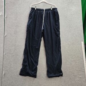 VINTAGE‎ Nike Boys Activewear Track Pants Large Blue Windbreaker Swoosh Logo